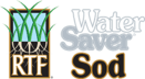 RTF® Water Saver Sod logo. 1
