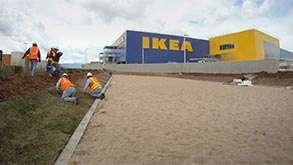 RTF® Water Saver Sod was used to sod IKEA Centennial Store