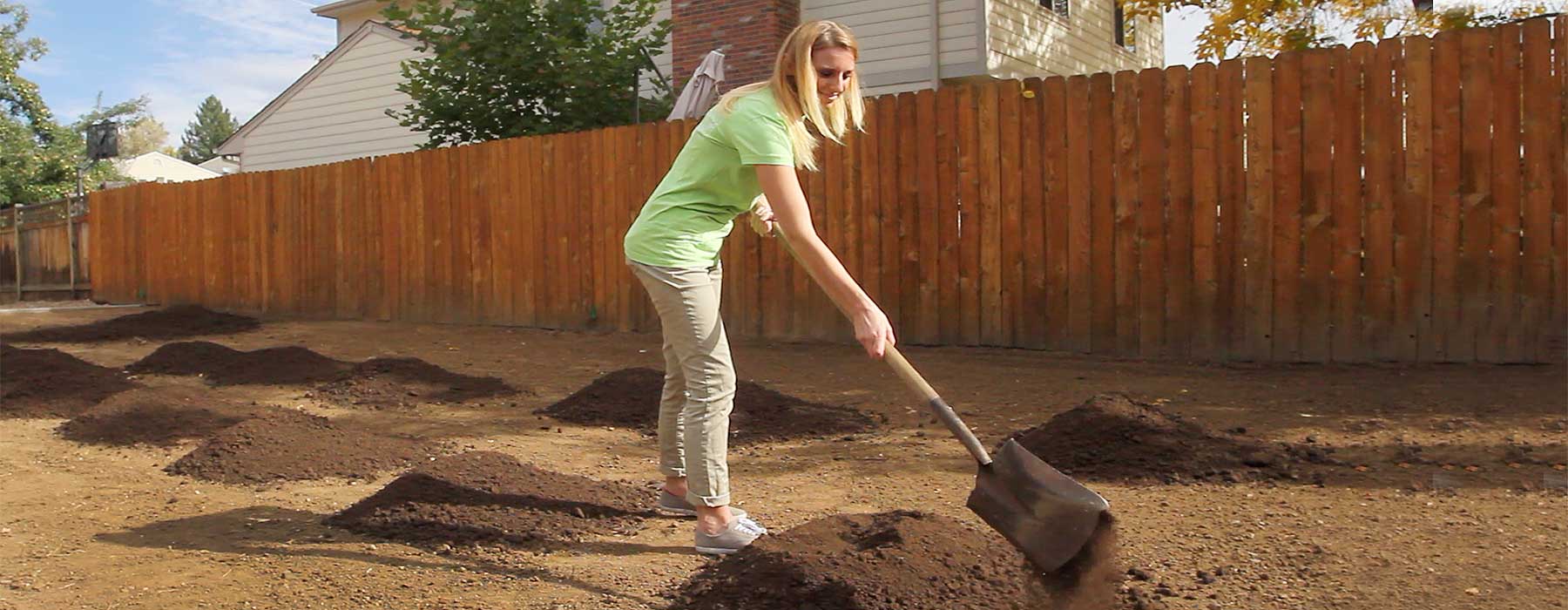 Adding compost and tilling before sodding will help save water in the long run.