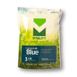 Colorado Blue™ Kentucky bluegrass blend lawn seed 3 lbs. bag by Green Valley Turf Co. - 1