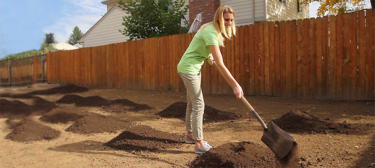 Soil preparation is the best way to use less water in your lawn before sodding.