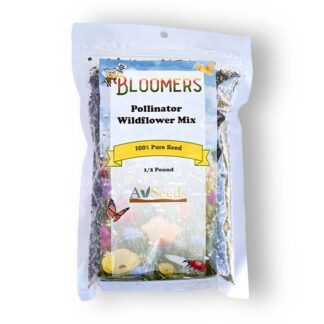 A specially formulated wildflower seed mix designed to attract pollinators like birds, bees, and butterflies.