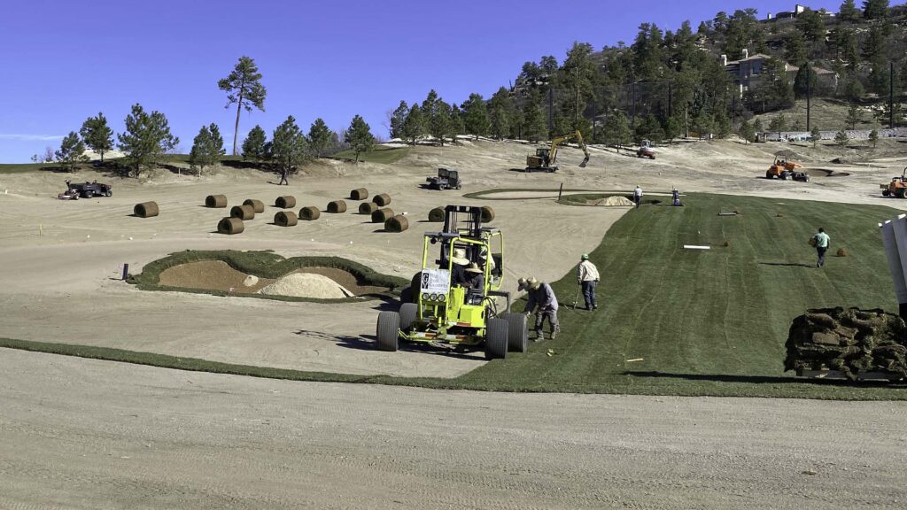 Clubhouse renovations, fairways, rough, practice areas, special events, and putting areas, we can sod it all.