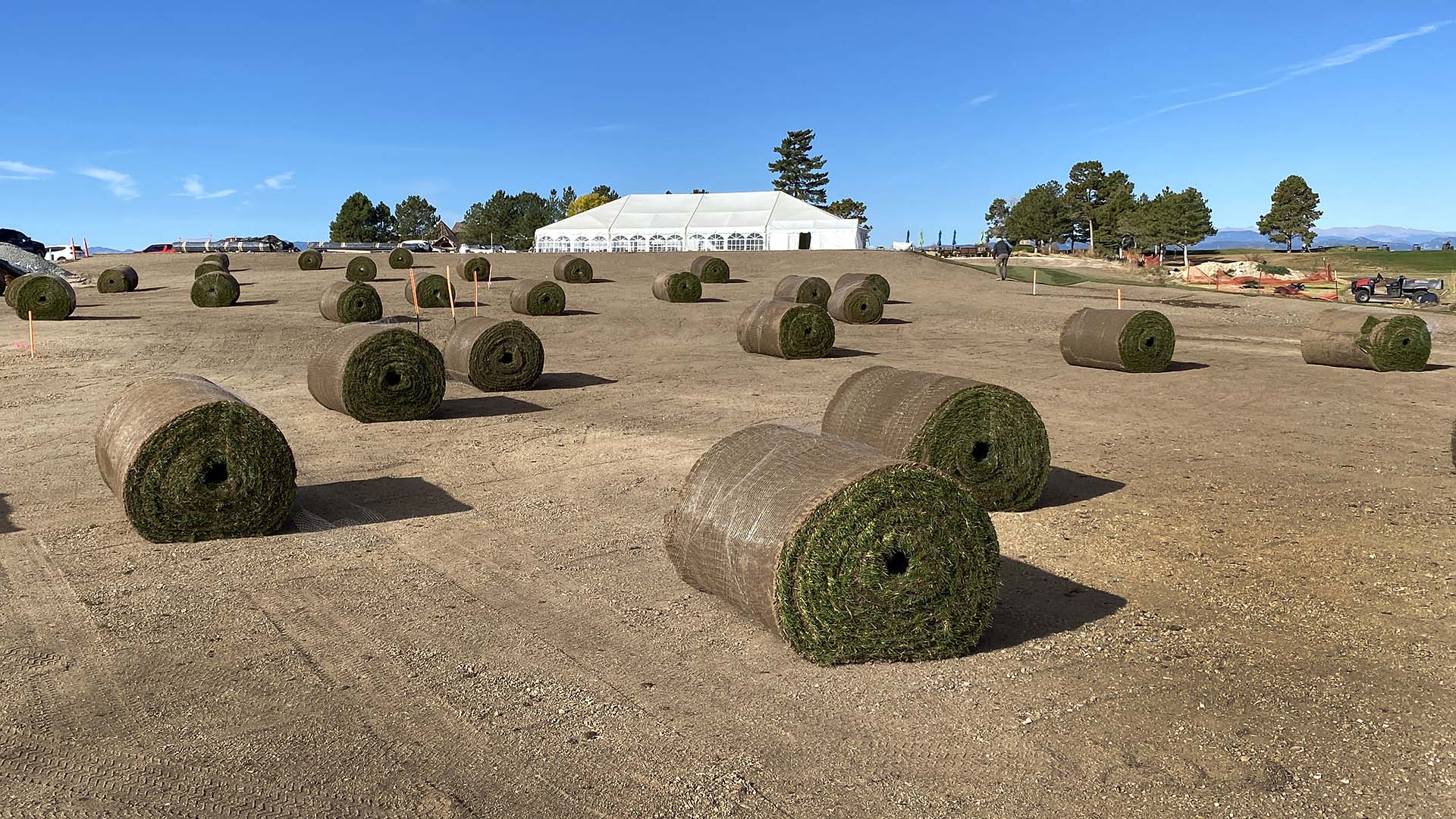 We also can sod anywhere on the golf course.